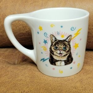 RARE Good Job Lil Bub Porcelain 10 Oz White Mug